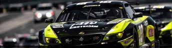 Race car on track